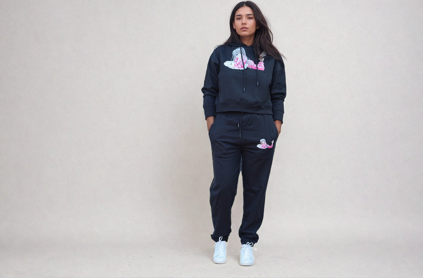 Cropped Hoodies Sweatshirt & Pant