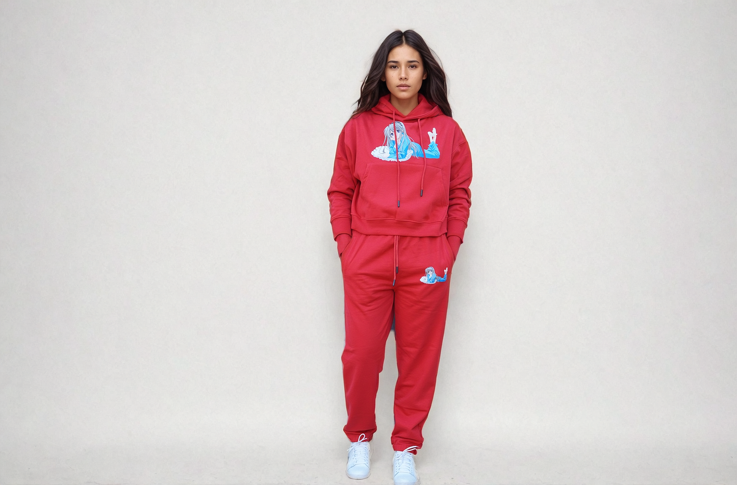 Cropped Hoodies Sweatshirt & Pant